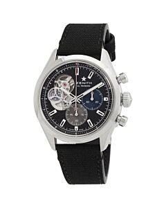 Men's Chronomaster Chronograph Rubber Black Dial Watch