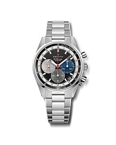 Men's Chronomaster El Primero Chronograph Stainless Steel Black Dial Watch