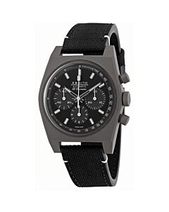 Men's Chronomaster Revival Shadow Chronograph Rubber Black Dial Watch