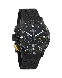 Men's Chronorally 1 Chronograph Rubber Black Dial Watch