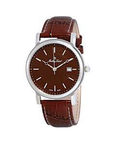 Men's City Leather Brown Dial