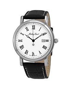 Mens-City-Leather-White-Dial