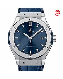 Men's Classic Fusion Leather Blue Dial Watch
