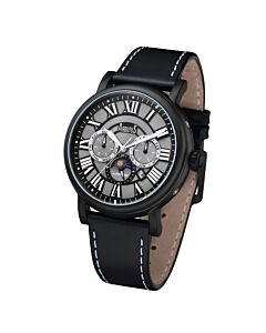 Men's Classic Genuine Leather Grey Dial Watch