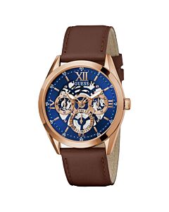 Men's Classic Leather Blue Dial Watch