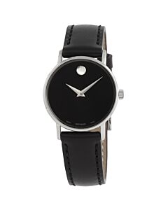 Men's Classic Museum Leather Black Dial Watch