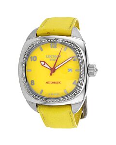 Men's Classic Rubber Yellow Dial Watch