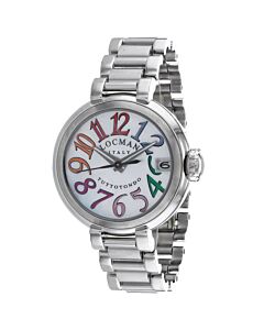 Men's Classic Stainless Steel Mother of Pearl Dial Watch