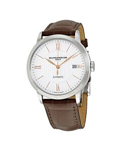 Men's Classima Core Leather Silver Dial Watch