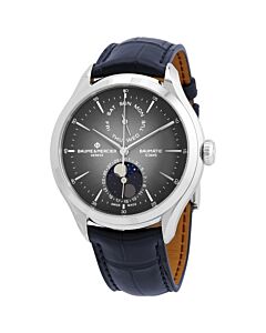 Men's Clifton Chronograph (Alligator) Leather Grey Dial Watch