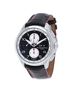 Men's Clifton Chronograph Leather Black Dial Watch