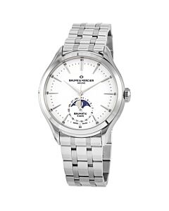Men's Clifton Stainless Steel White Dial Watch