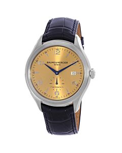 Men's Clifton Leather Champagne Dial Watch