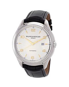 Men's Clifton Leather White Dial Watch
