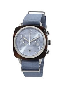 Men's Clubmaster Classic Chronograph Nylon (Nato) Sunray Ice Blue Dial Watch
