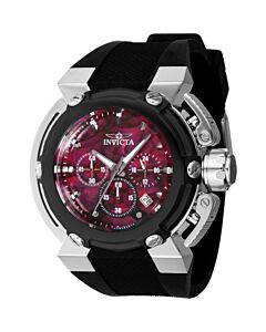 Men's Coalition Forces Chronograph Silicone Gunmetal and Red Dial Watch