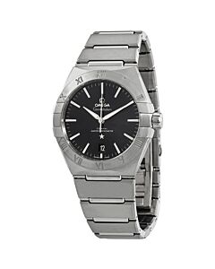 Men's Constellation Automatic Stainless Steel Black Dial Watch