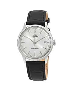 Men's Contemporary Classic Leather Silver-tone Dial Watch
