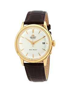 Men's Contemporary Classic Leather White Dial Watch