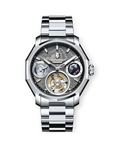 Men's Continental Stainless Steel Grey Dial Watch
