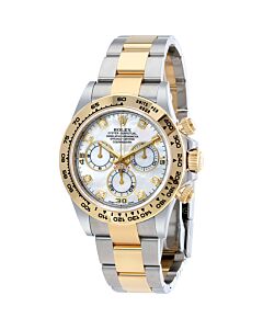 Men's Cosmograph Daytona Chronograph Stainless Steel and 18kt Yellow Gold Rolex Oyster Mother of Pearl Dial