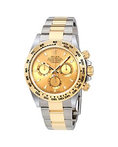 Men's Cosmograph Daytona Chronograph Stainless Steel and 18kt Yellow Gold Rolex Oyster Champagne Dial