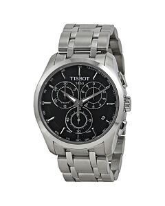 Men's Couturier Chronograph Stainless Steel Black Dial