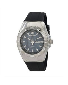 Men's Cruise Silicone Black Dial Watch