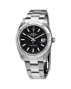 Men's Datejust 41 Stainless Steel Rolex Oyster Black Dial