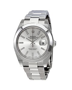 Men's Datejust 41 Stainless Steel Rolex Oyster Silver Dial