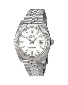 Men's Datejust 41 Stainless Steel White Dial