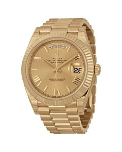 Men's Day-Date 40 18kt Yellow Gold Rolex President Champagne Dial Watch