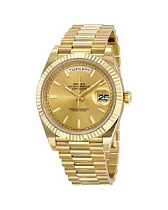 Men's Day-Date 40 18kt Yellow Gold Rolex President Champagne Dial