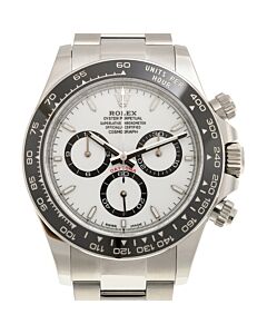 Men's Daytona Chronograph Stainless Steel Oyster White Dial Watch