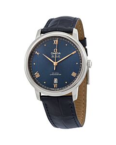 Mens-De-Ville-Prestige-Leather-Blue-Dial-Watch