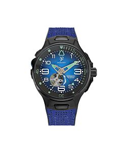 Men's Deep Ocean Rubber Blue Dial Watch