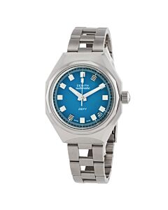 Men's Defy Stainless Steel Turquoise Dial Watch