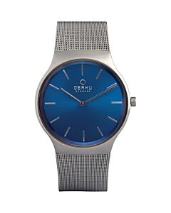 Men's Denmark Stainless Steel Blue Dial Watch