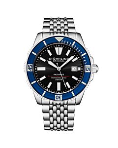 Men's Depthmaster Stainless Steel Black Dial Watch