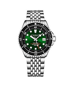 Men's Depthmaster Stainless Steel Green Dial Watch