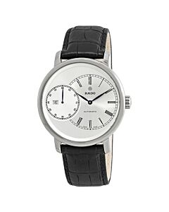 Men's Diamaster Leather Silver-tone Dial Watch