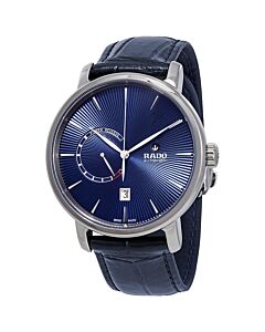 Men's DiaMaster XL Leather Blue Dial Watch