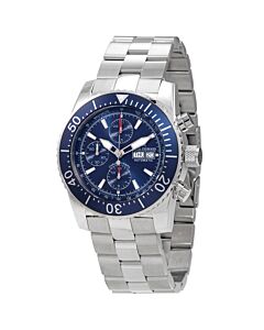 Men's Diver Chronograph Stainless Steel Blue Dial Watch