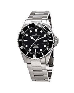 Men's Diver XL Stainless Steel Black Dial Watch