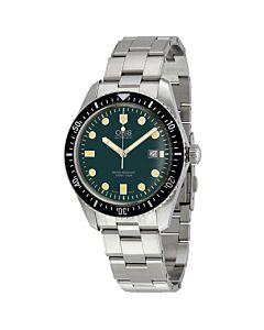 Men's Divers Stainless Steel Green Dial