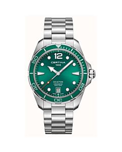Men's DS Action 316L Stainless Steel Green Dial Watch