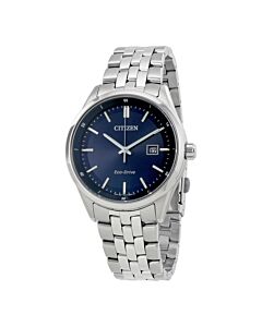 Men's Eco-Drive Stainless Steel Blue Dial