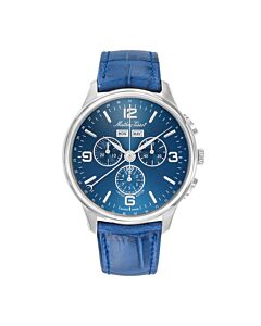 Men's Edmond 5040F Chronograph Leather Blue Dial Watch