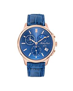 Men's Edmond G10 Chronograph Leather Blue Dial Watch