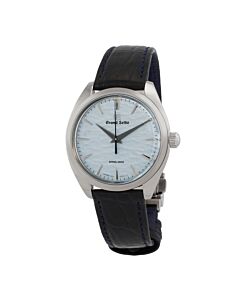 Men's Elegance Crocodile Leather Blue Dial Watch